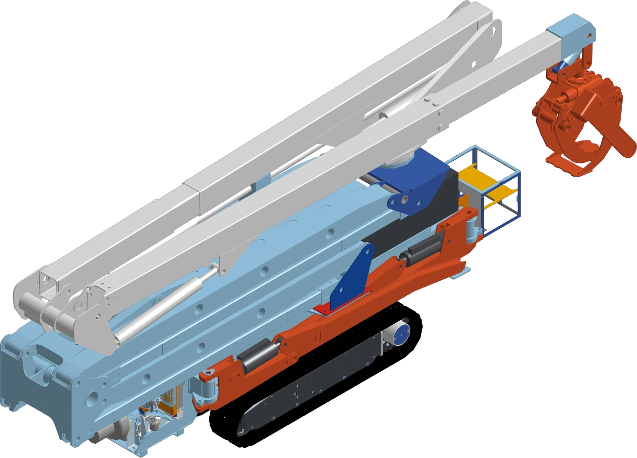 SLIM TRIM 80-I engineering rendering in its stowed configuration
